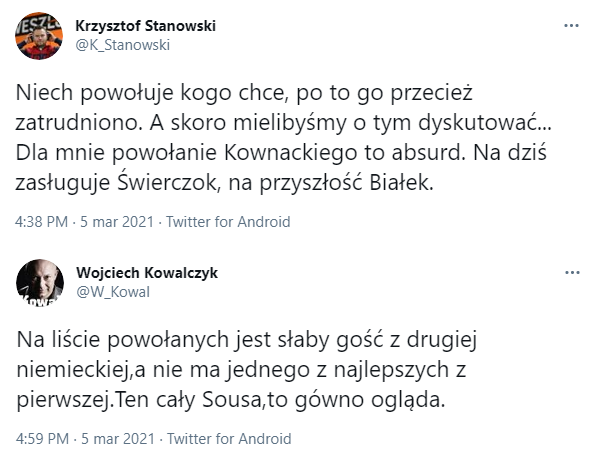 Stanowski i Kowalczyk MOCNO KRYTYKUJĄ JEDNO konkretne powołanie Paulo Sousy!